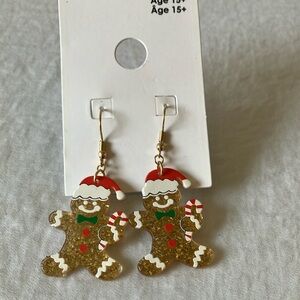 GAP: Festive Gingerbread People Earrings